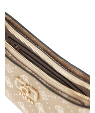 GUESS EMELIE LOGO Borsa a spalla vanilla logo - Borse Donna - 3