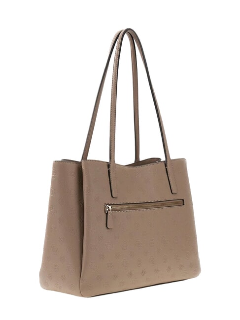 ANISE Borsa a spalla dark taupe logo - Borse Donna