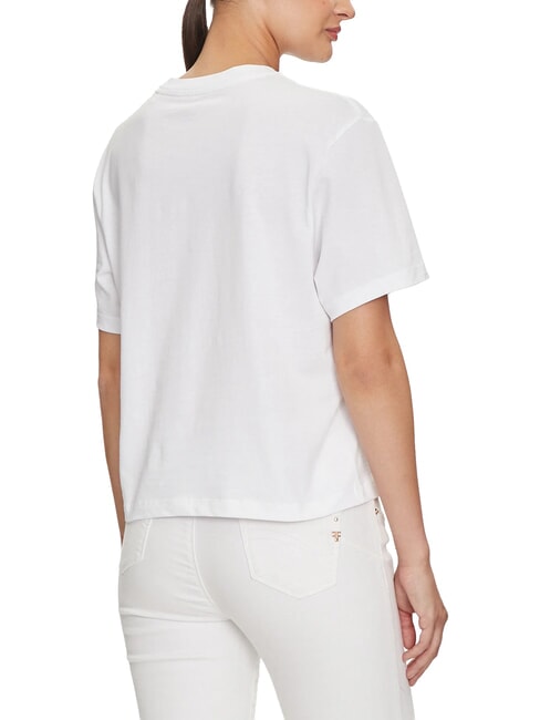 BOXY MINI TRIANGLE T-Shirt in cotone purwhite - T-shirt e Top Donna