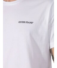 GUESS JEANS REGULAR LOGO T-Shirt in cotone purwhite - T-shirt Uomo - 3