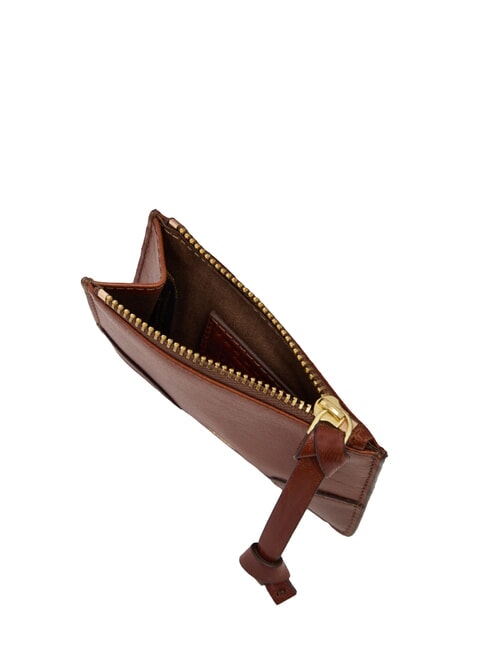 STORY Portamonete in pelle MARRONE - Portafogli Donna