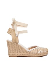 GUESS CHEYIN Sandali espadrillas tacco 10 cm white natural - Scarpe Donna - 2