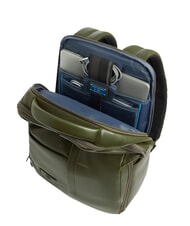 PIQUADRO RUSSEL Zaino in pelle porta pc 15.6" VERDE - Zaini da lavoro porta PC - 4