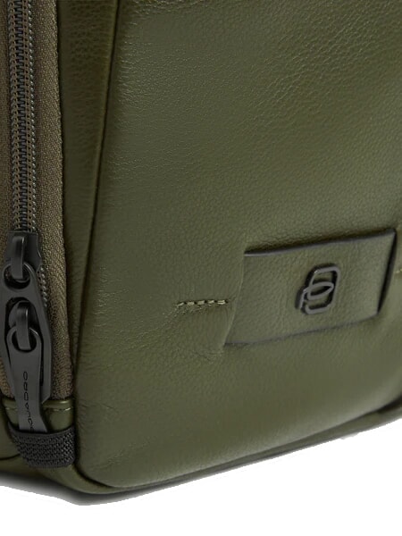 RUSSEL Zaino in pelle porta pc 15.6" VERDE - Zaini da lavoro porta PC