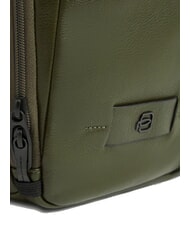 PIQUADRO RUSSEL Zaino in pelle porta pc 15.6" VERDE - Zaini da lavoro porta PC - 6