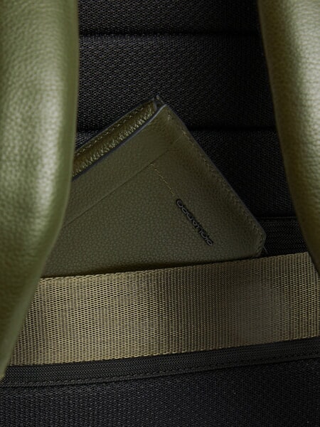 RUSSEL Zaino in pelle porta pc 15.6" VERDE - Zaini da lavoro porta PC