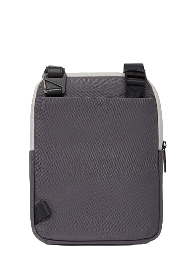 BRIEF 2 borsello porta ipad in tessuto riciclato grigio - Tracolle Uomo