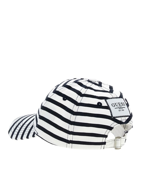 CECILIA STRIPED MARINA Cappello con visiera blackened blue and w - Cappelli