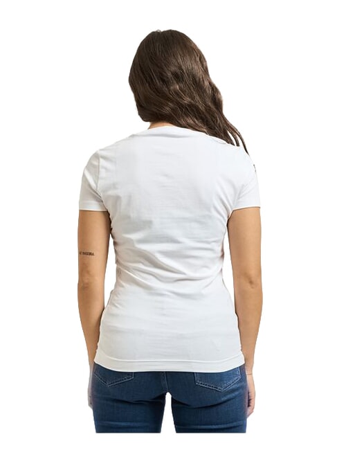 FEATHER TRIANGLE T-Shirt in cotone purwhite - T-shirt e Top Donna