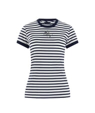 GUESS STRIPED MINI 4G LOGO Maglietta a righe blackened blue and w - T-shirt e Top Donna - 3
