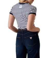 GUESS STRIPED MINI 4G LOGO Maglietta a righe - T-shirt e Top Donna