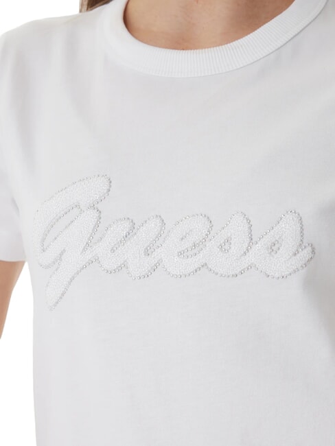 3D SCRIPT Maglietta in cotone purwhite - T-shirt e Top Donna