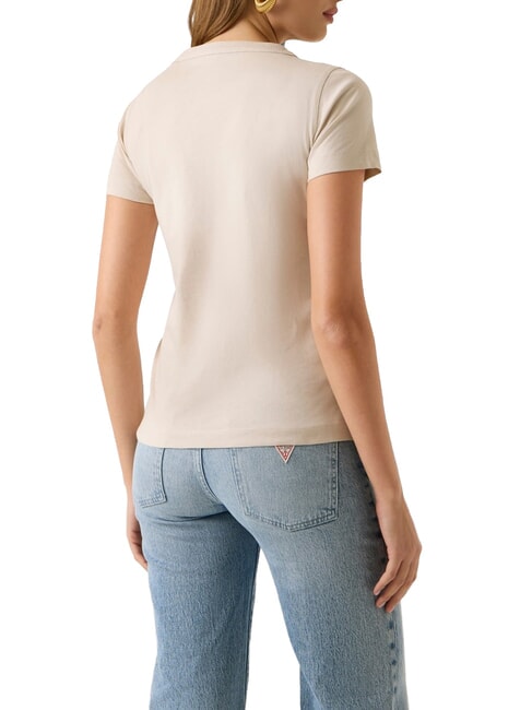 3D SCRIPT Maglietta in cotone warm slate - T-shirt e Top Donna