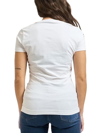 FEATHER TRIANGLE T-Shirt in cotone purwhite - T-shirt e Top Donna