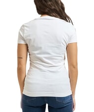 GUESS FEATHER TRIANGLE T-Shirt in cotone purwhite - T-shirt e Top Donna - 3