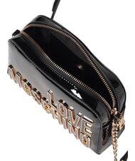 LOVE MOSCHINO ENAMELED Borsa mini a tracolla Nero - Borse Donna - 3