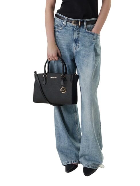 BECCA Borsa a mano con tracolla, in pelle black - Borse Donna