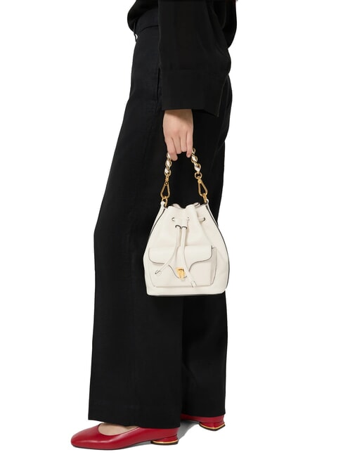 BEAT GENERATION Mini Secchiello in pelle pearl - Borse Donna