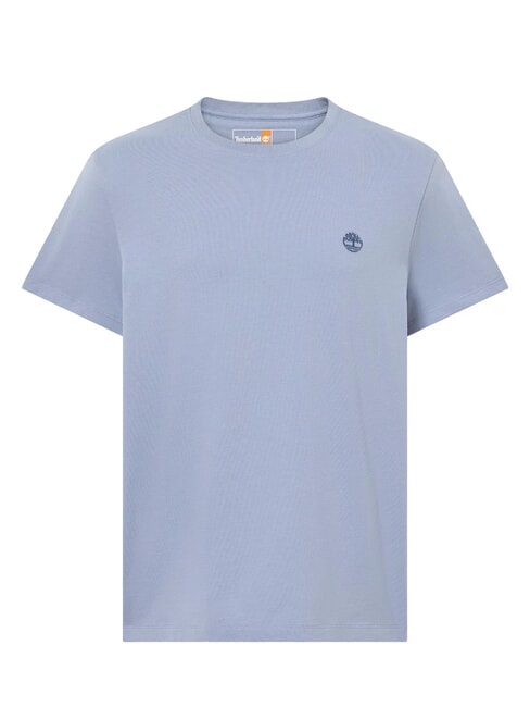 SS DUNRIVER CREW T-shirt in cotone medium blue - T-shirt Uomo