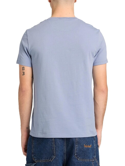SS DUNRIVER CREW T-shirt in cotone medium blue - T-shirt Uomo