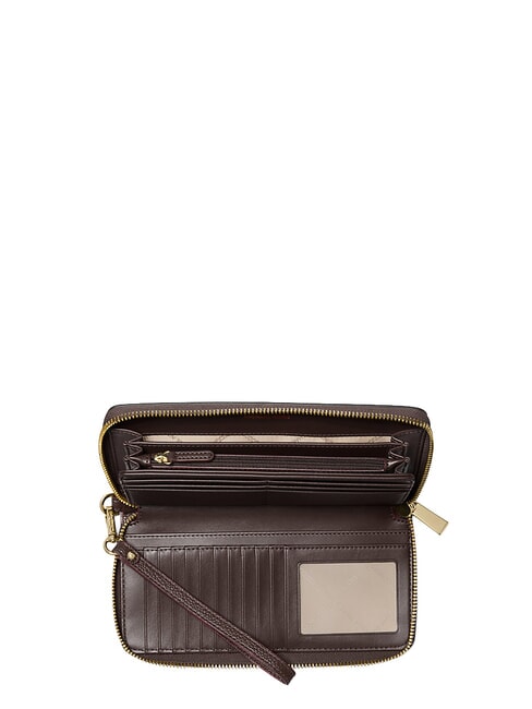 JET SET Portafoglio grande zip around, in pelle brown - Portafogli Donna