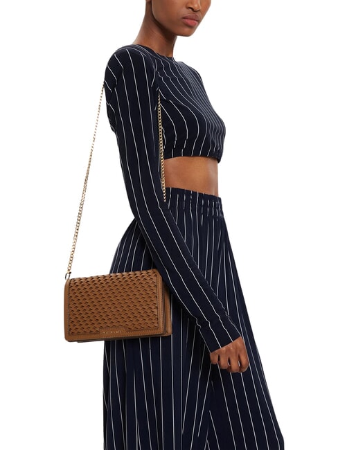 JET SET Borsa mini a tracolla, in pelle brown - Borse Donna