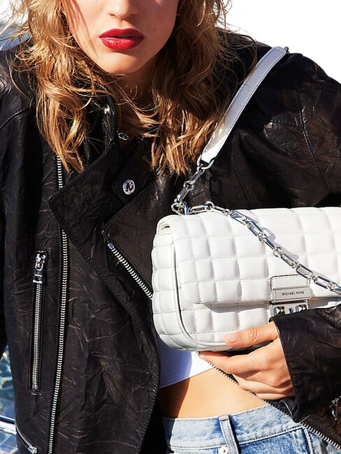 TRIBECA Borsa a spalla, in pelle white - Borse Donna