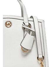 MICHAEL KORS CHANTAL Borsa a mano con tracolla, in pelle white - Borse Donna - 6