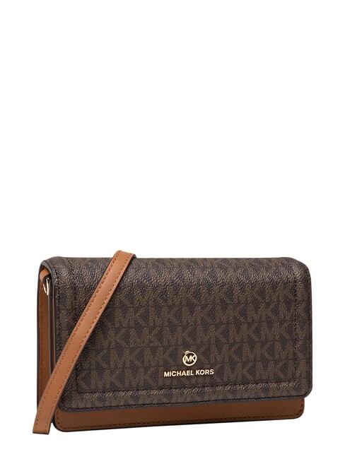 JET SET Borsa mini a tracolla, in pelle brown - Borse Donna