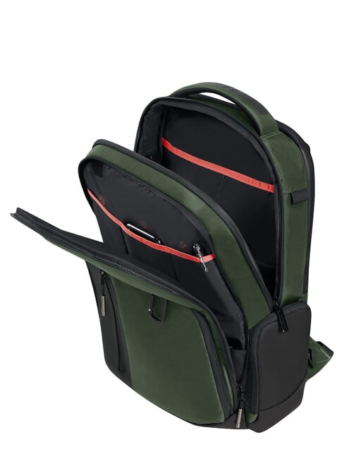 BIZ2GO Zaino porta PC 15.6", con asola earth green - Zaini da lavoro porta PC