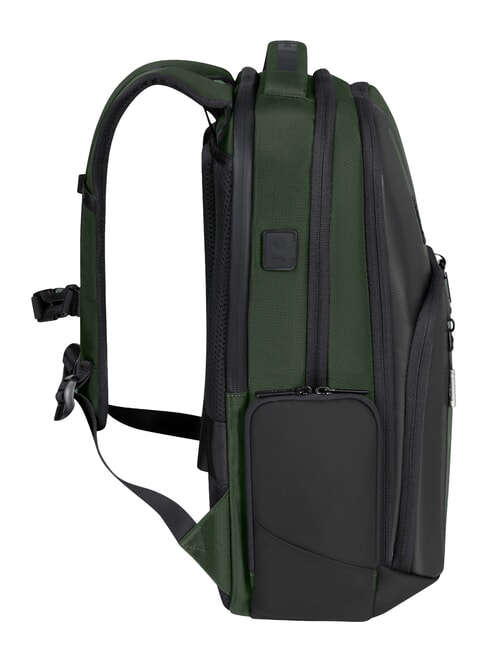 BIZ2GO Zaino porta PC 15.6", con asola earth green - Zaini da lavoro porta PC