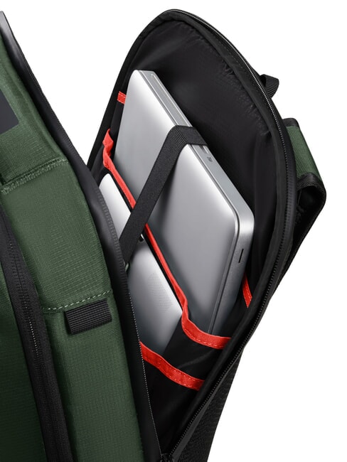 BIZ2GO Zaino porta PC 15.6", con asola earth green - Zaini da lavoro porta PC