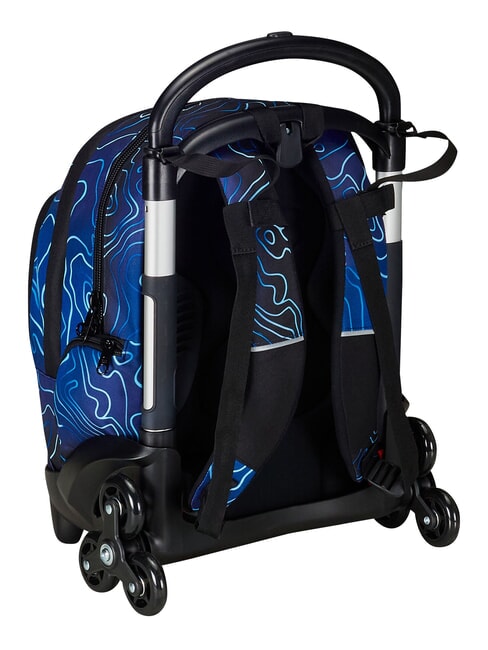 MAPSET BOY Zaino trolley 3 ruote, amovibile bluedeep - Zaini con carrello