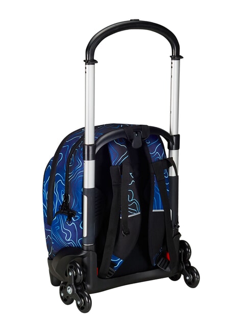 MAPSET BOY Zaino trolley 3 ruote, amovibile bluedeep - Zaini con carrello