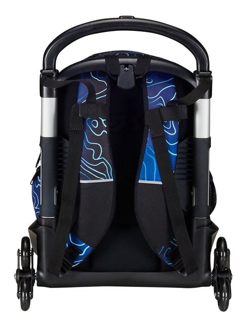 MAPSET BOY Zaino trolley 3 ruote, amovibile bluedeep - Zaini con carrello