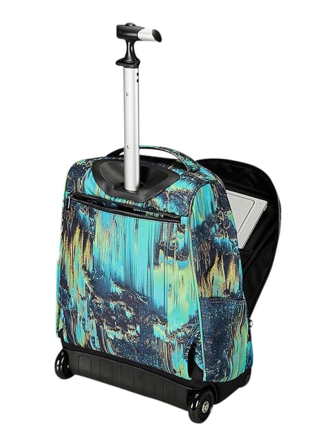 FANTASY GRS Zaino trolley 2 ruote, fisso digital blue - Zaini con carrello