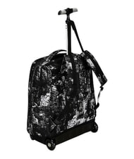 INVICTA FANTASY GRS Zaino trolley 2 ruote, fisso city black - Zaini con carrello - 3