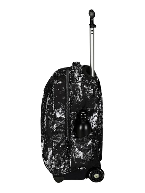 FANTASY GRS Zaino trolley 2 ruote, fisso city black - Zaini con carrello