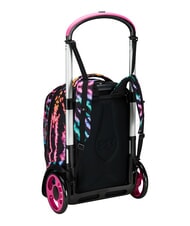 SEVEN MULTI-SHADE GIRL Zaino trolley 2 ruote, amovibile Nero - Zaini con carrello - 7