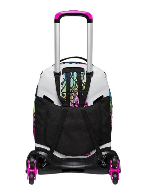 COLOUR EXPRESSION Zaino trolley 3 ruote, amovibile RHODAMINE RED - Zaini con carrello