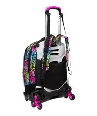SEVEN COLOUR EXPRESSION Zaino trolley 3 ruote, amovibile RHODAMINE RED - Zaini con carrello - 10