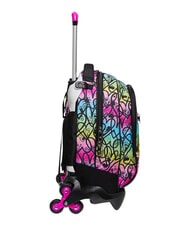 SEVEN COLOUR EXPRESSION Zaino trolley 3 ruote, amovibile RHODAMINE RED - Zaini con carrello - 2