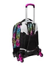 SEVEN COLOUR EXPRESSION Zaino trolley 3 ruote, amovibile RHODAMINE RED - Zaini con carrello - 11