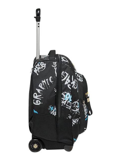 GRAFFITI BOY Zaino trolley 2 ruote, fisso Nero - Zaini con carrello