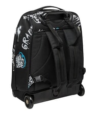 SEVEN GRAFFITI BOY Zaino trolley 2 ruote, fisso Nero - Zaini con carrello - 5
