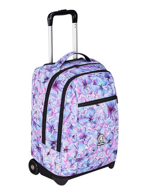 FANTASY GRS Zaino trolley 2 ruote, fisso light flowers - Zaini con carrello