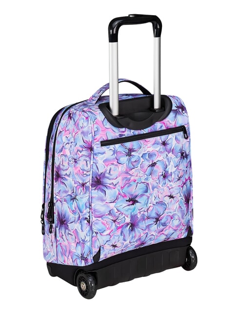 FANTASY GRS Zaino trolley 2 ruote, fisso light flowers - Zaini con carrello