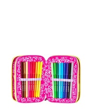 SJGANG GAME-LED GIRL Astuccio a 3 zip doll pink - Astucci e Accessori - 3