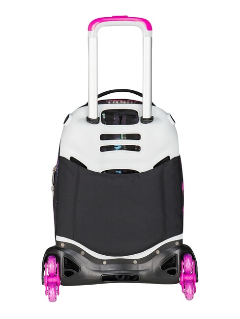 OPTICAL SHADE GIRL Zaino trolley 3 ruote, amovibile Nero - Zaini con carrello