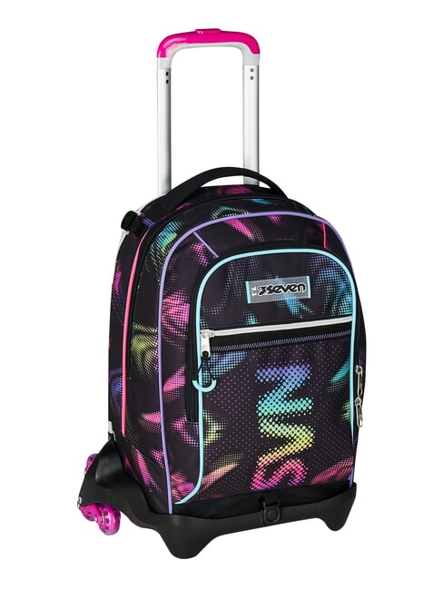 OPTICAL SHADE GIRL Zaino trolley 3 ruote, amovibile Nero - Zaini con carrello